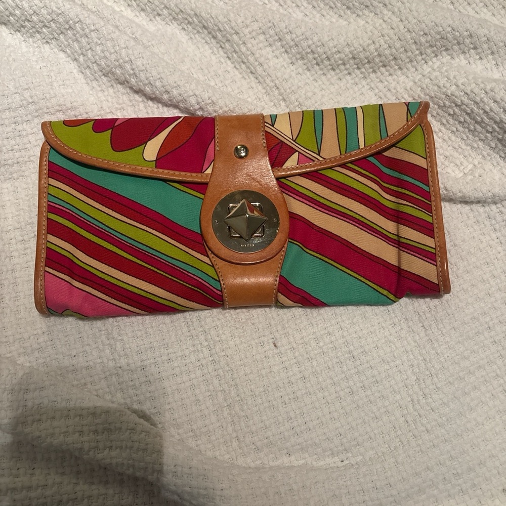 Kate Spade Multicolor Striped Clutch